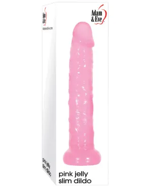 Adam & Eve Jelly Slim Dildo - Pink