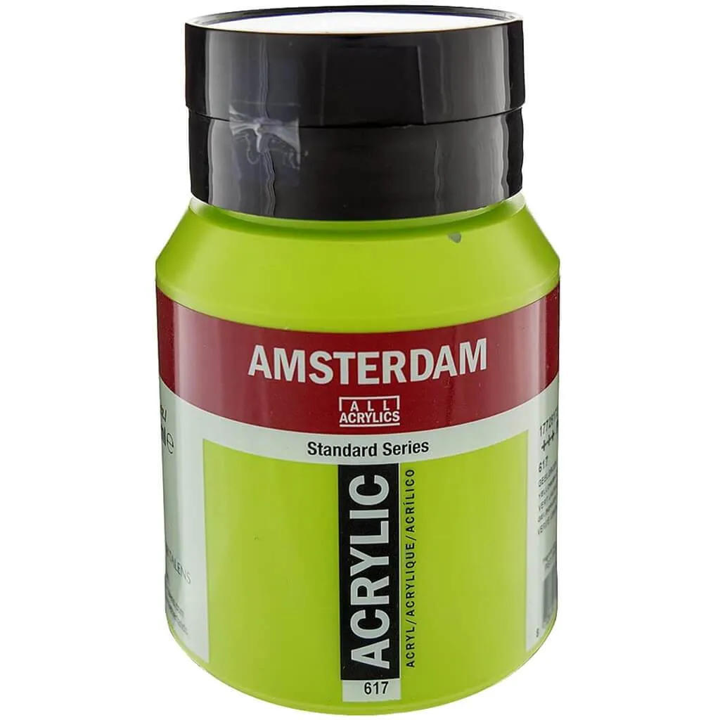 Amsterdam Standard Acrylics Liter Jars Yellowish Green