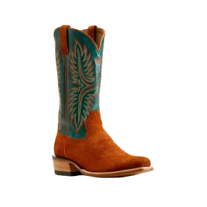 Ariat Men's Futurity Rider Cowboy Penny Roughout Aancient Turquoise  Boots