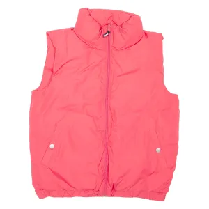 BENCH Reversible Womens Puffer Gilet Pink M