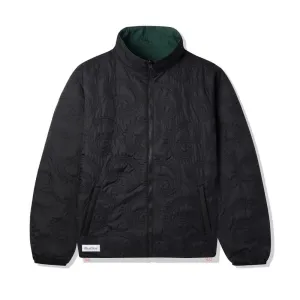 Butter Goods Paisley Reversible Puffer Jacket Black