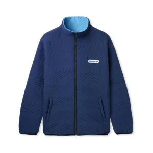 Butter Goods Quilted Reversible Jacket Navy Blue