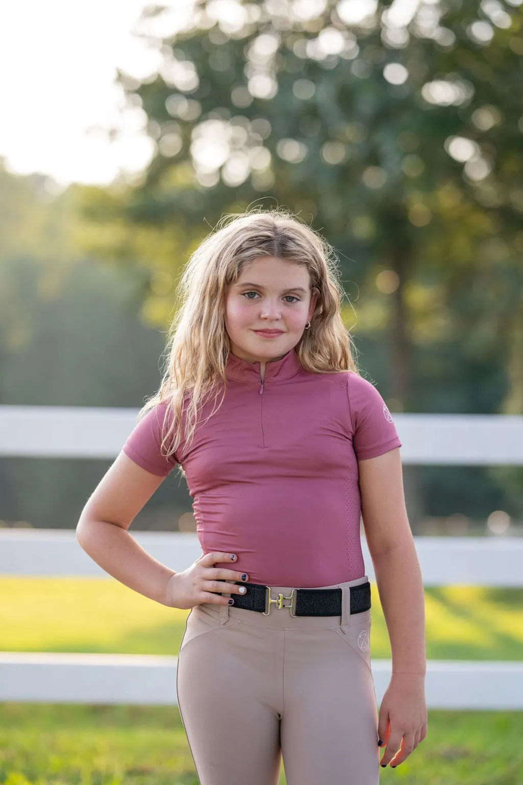 Childrens Sara Sun Shirt in Rosewood