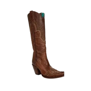 Corral Boots Women’s Brown Studded Tall Boots