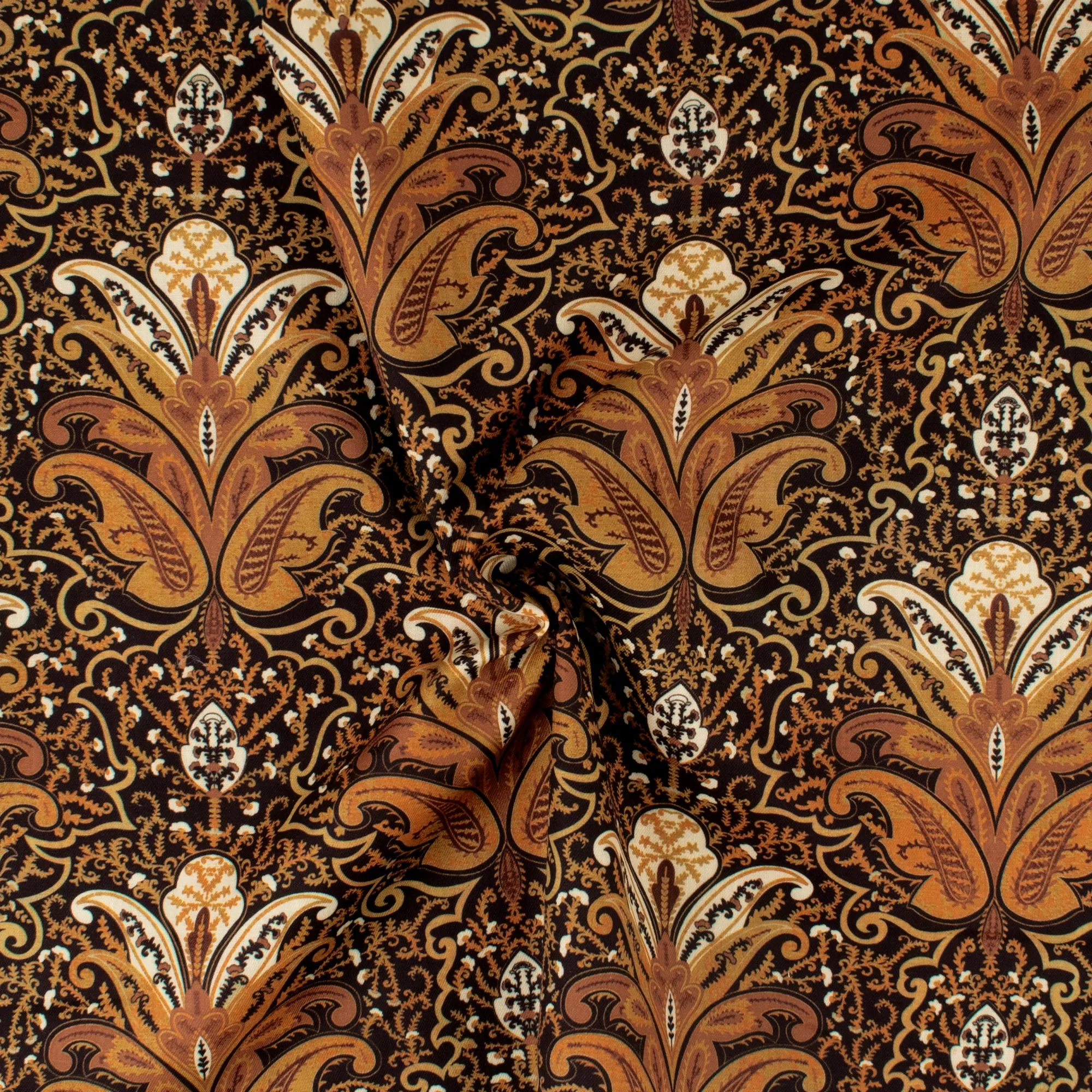 Digital Printed Twill - PRIYA - 009 - Brown