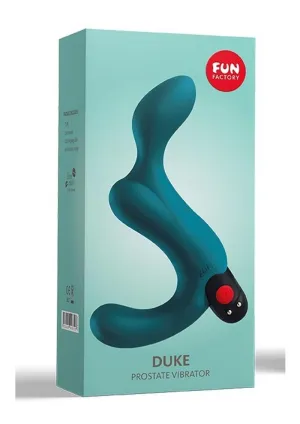 Duke Silicone Vibrating Prostate Anal Plug - Deep Sea