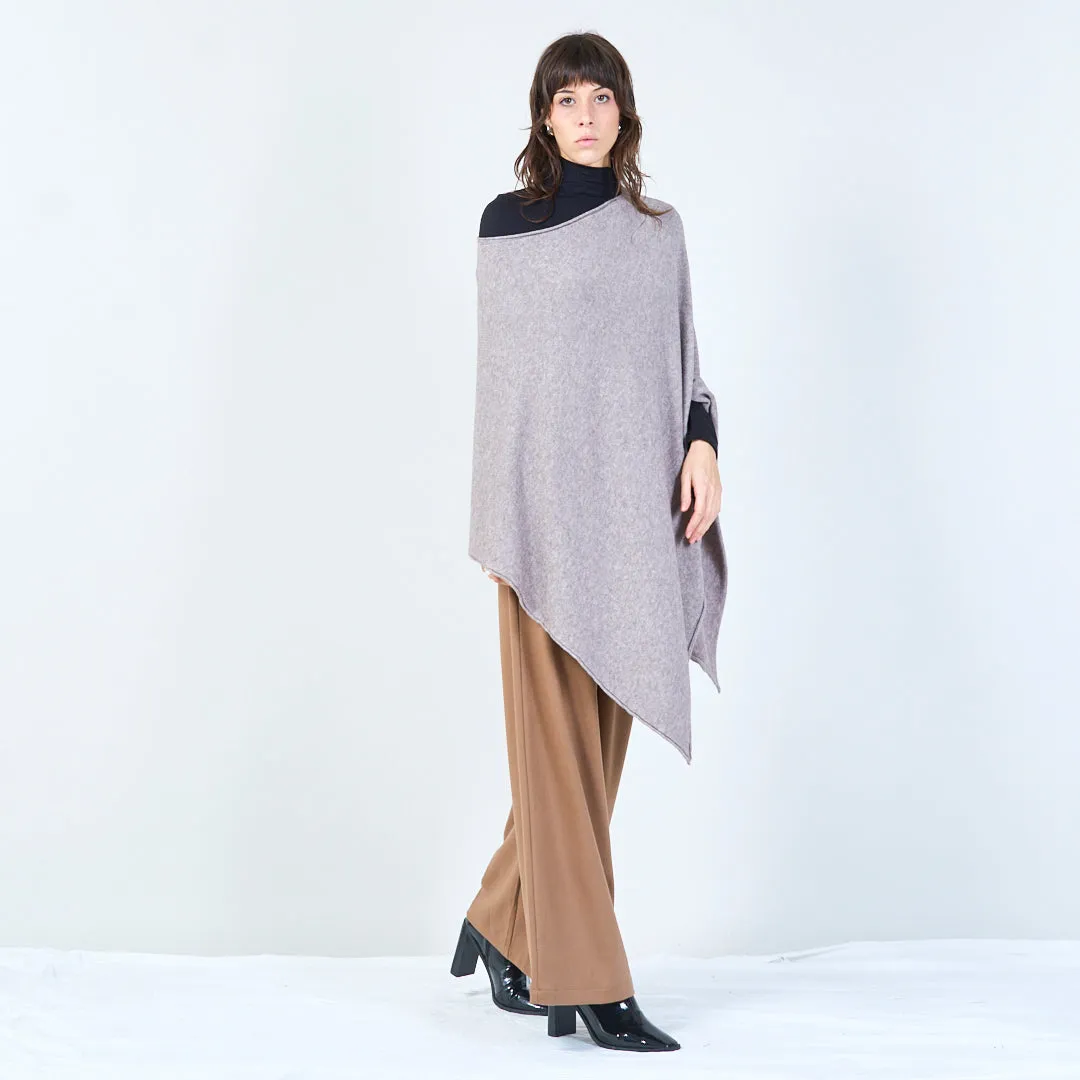 Elegant draped poncho wholesale