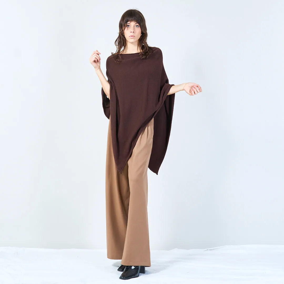 Elegant draped poncho wholesale