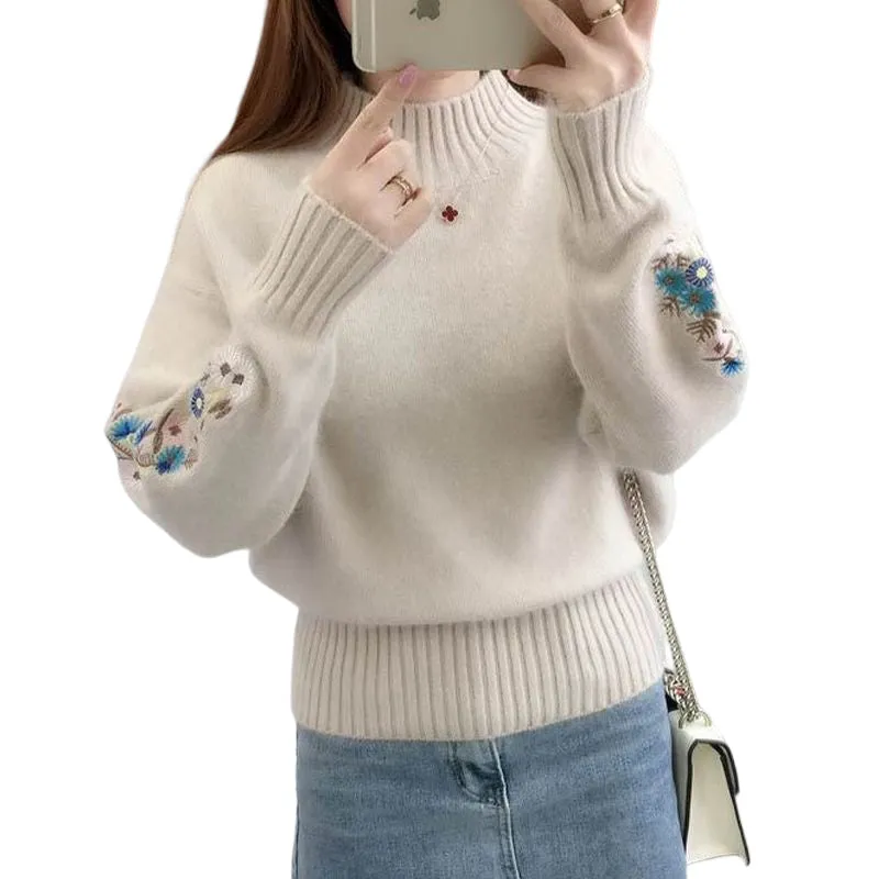 Flower Embroidery Sweater