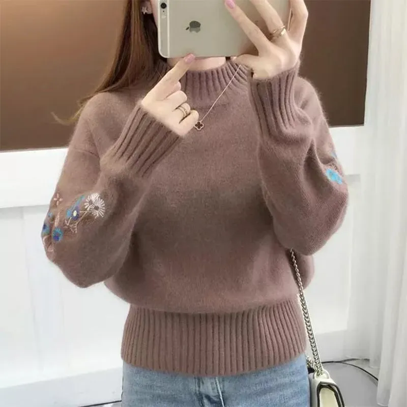 Flower Embroidery Sweater