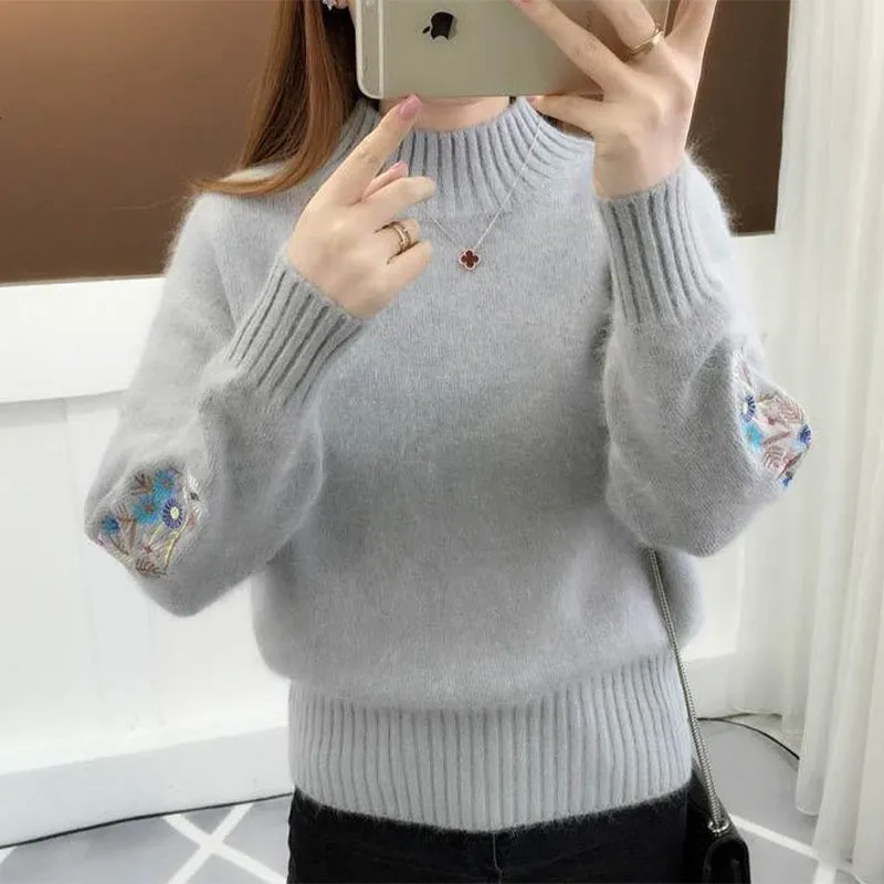 Flower Embroidery Sweater