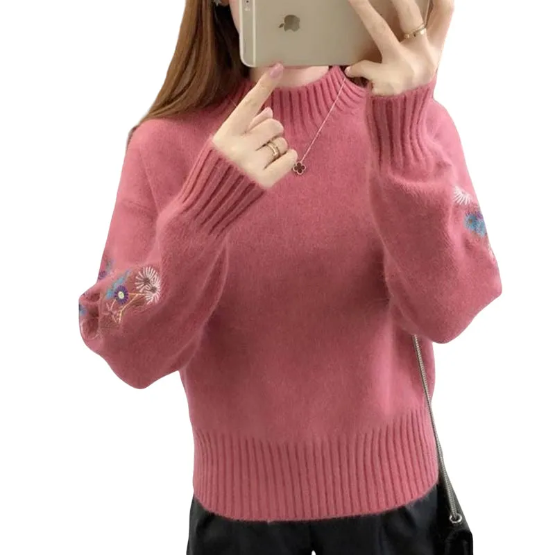 Flower Embroidery Sweater