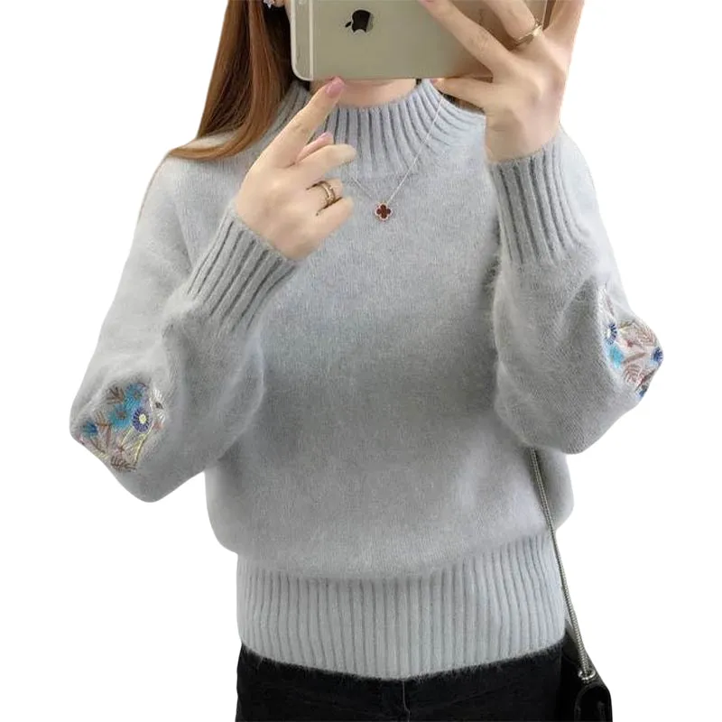 Flower Embroidery Sweater