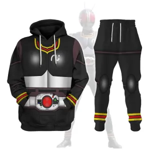 Gearhomie Kamen Rider Black Cosplay Costumes Hoodies Sweatshirt T-shirt Tracksuit