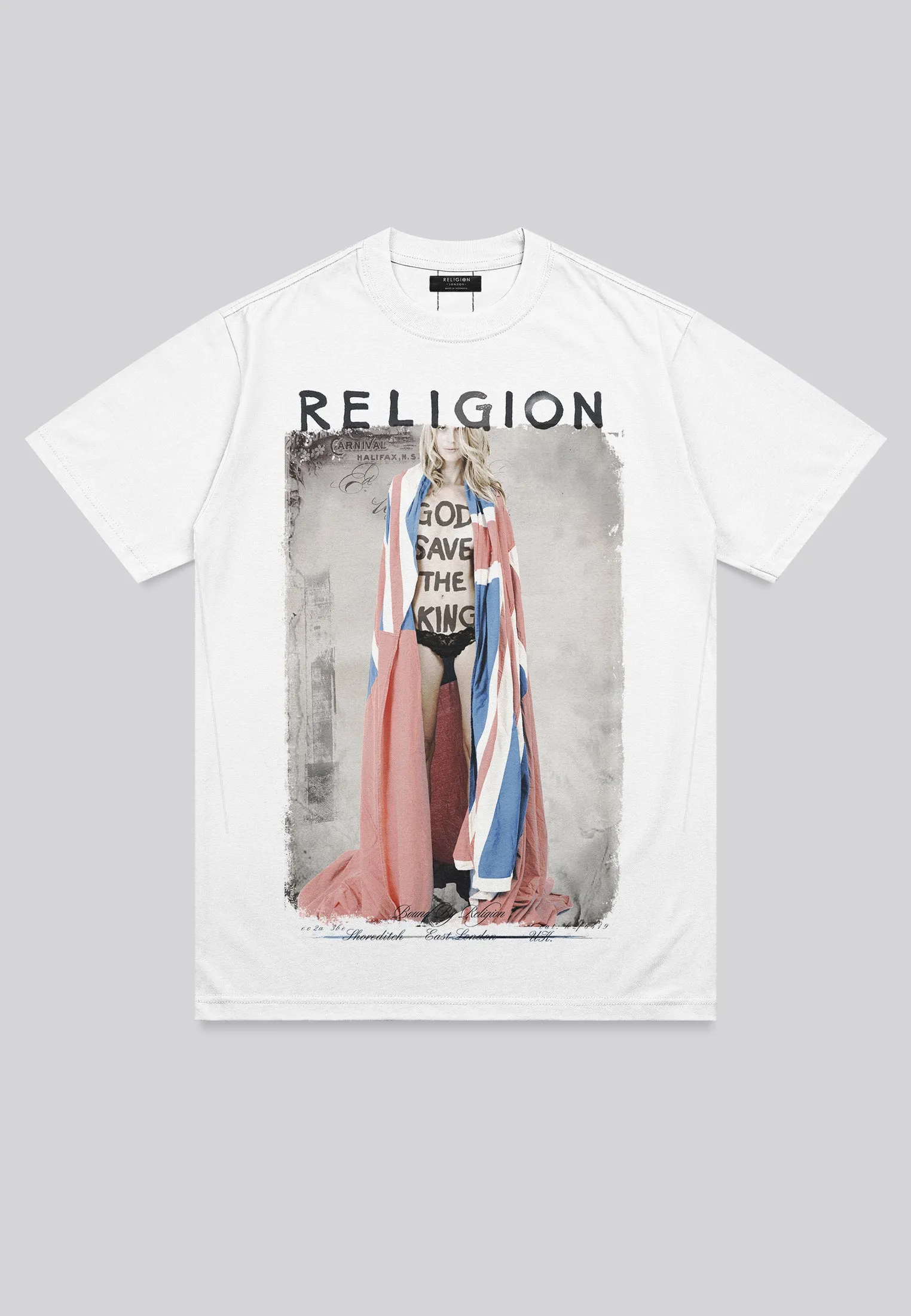 GOD SAVE THE KING T-SHIRT WHITE