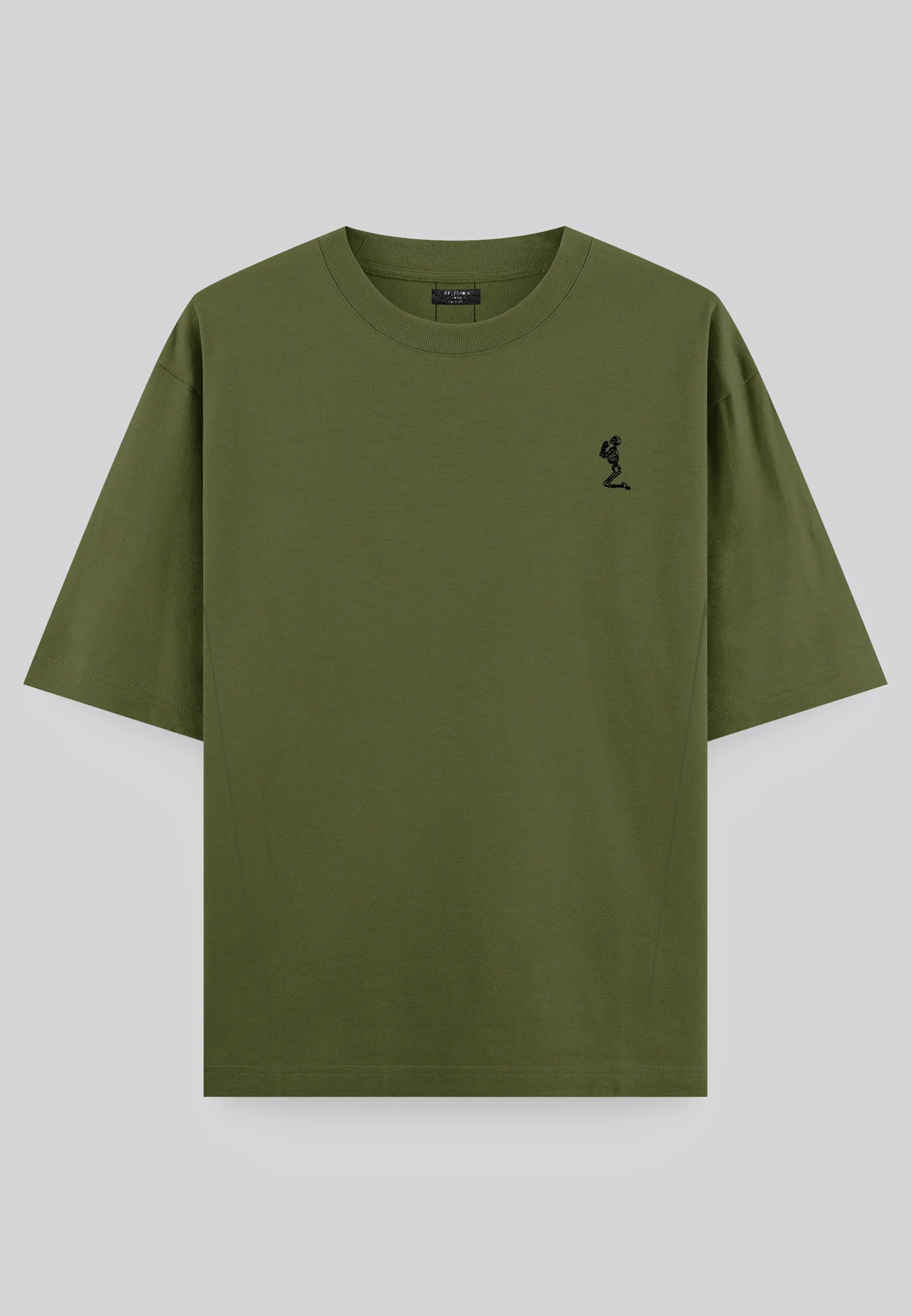 HEAVYWEIGHT BLOCK T-SHIRT ARMY GREEN