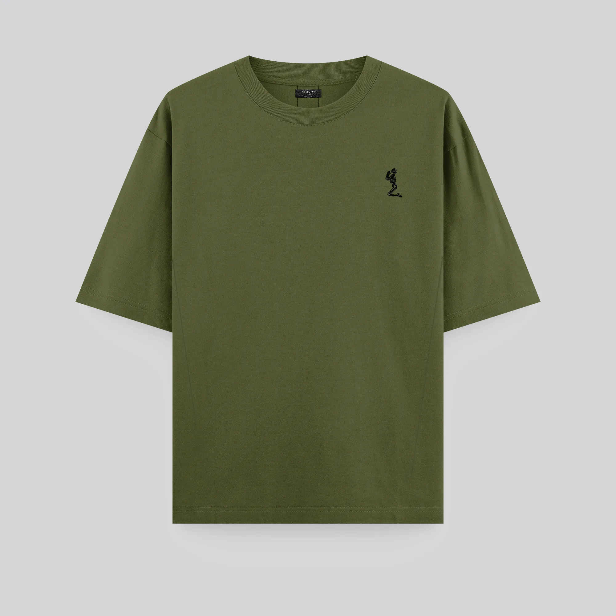 HEAVYWEIGHT BLOCK T-SHIRT ARMY GREEN