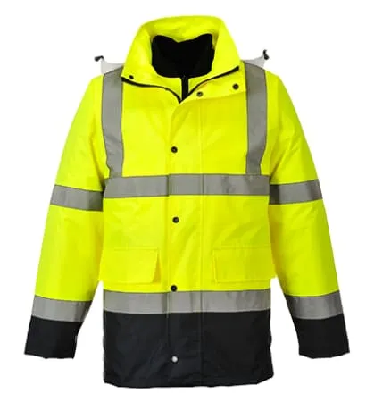 Hi Vis 4 in 1 Waterproof Reversible Contrast Jacket  Portwest - S471