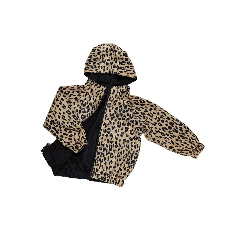 Huxbaby Leopard Reversible Rain Jacket