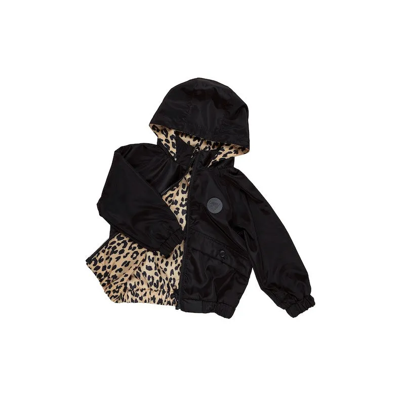 Huxbaby Leopard Reversible Rain Jacket