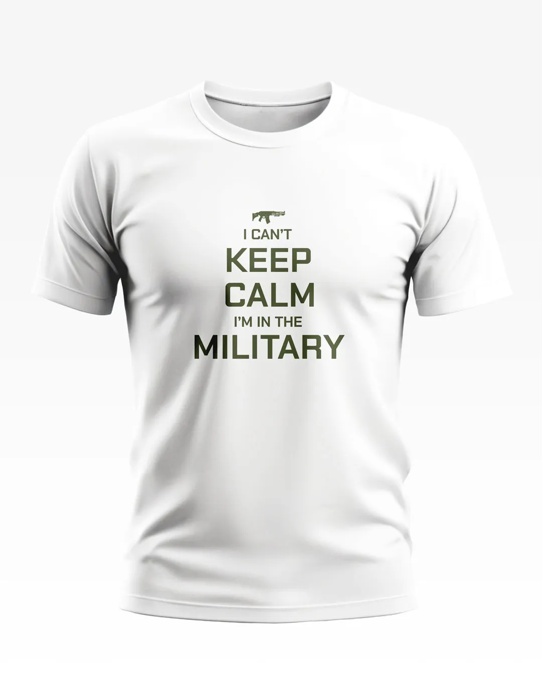 Keep Calm im in the Military Soft Cotton T-shirt