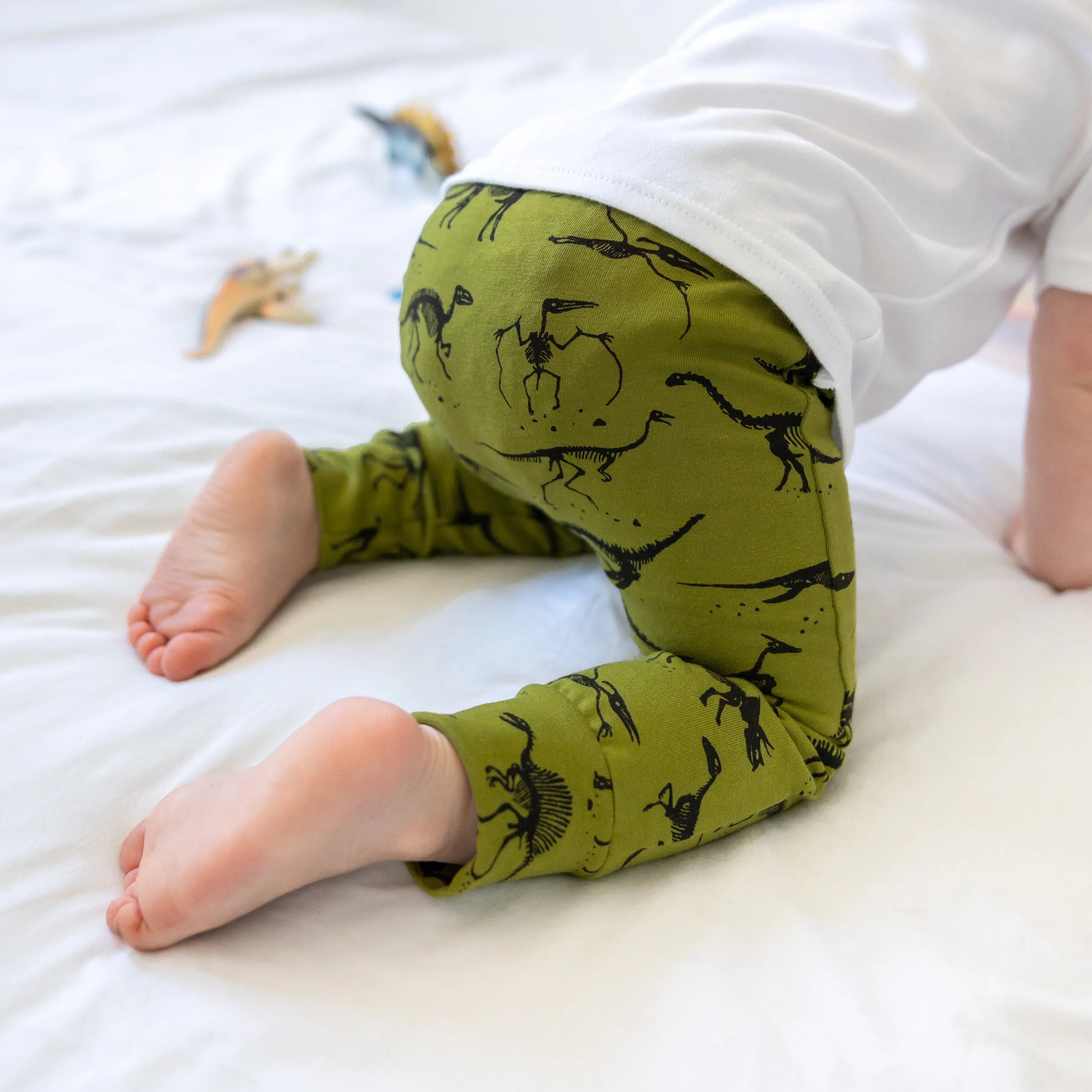 Khaki Dino Leggings