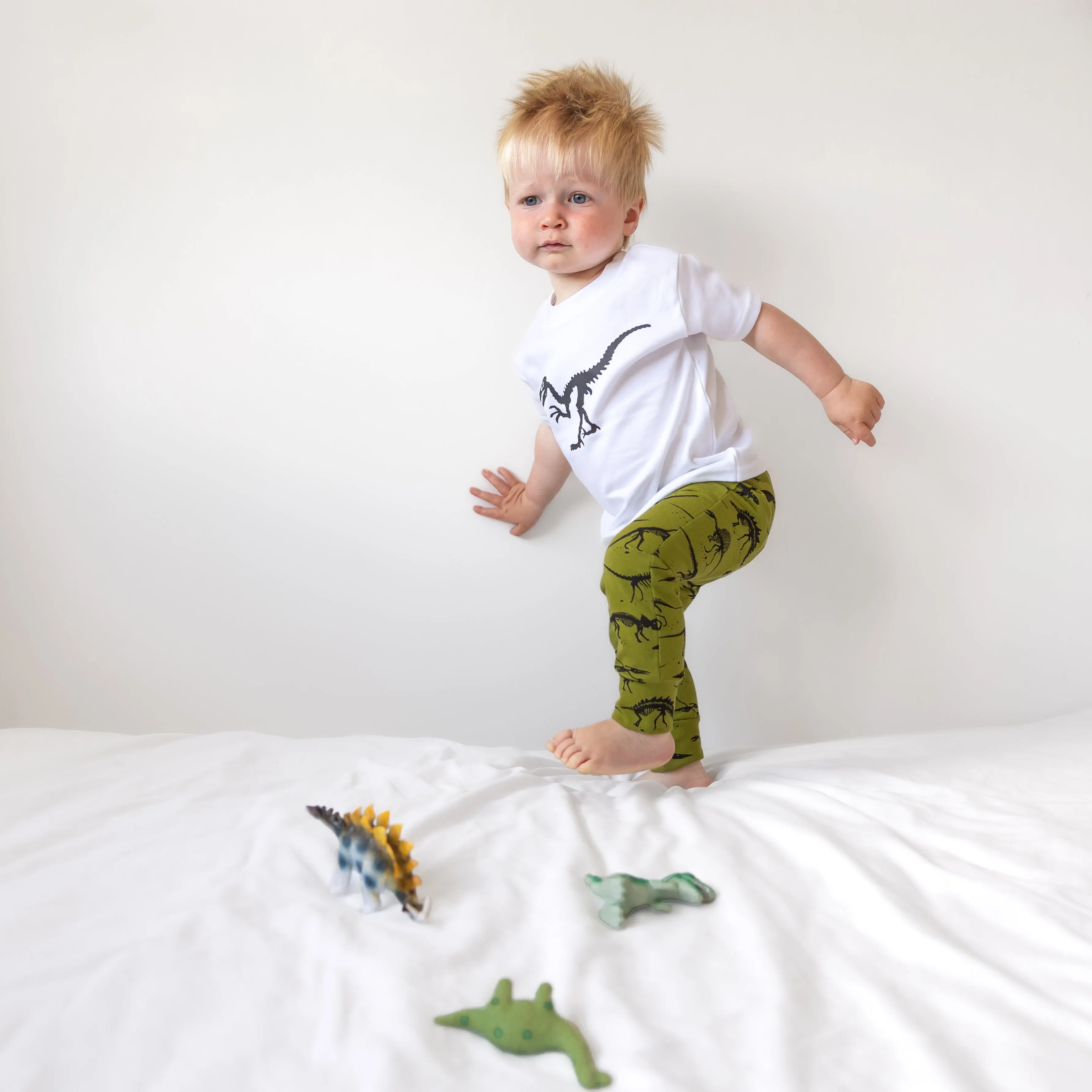 Khaki Dino Leggings