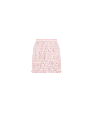 KLEIN GINGHAM MINI SKIRT PINK GINGHAM