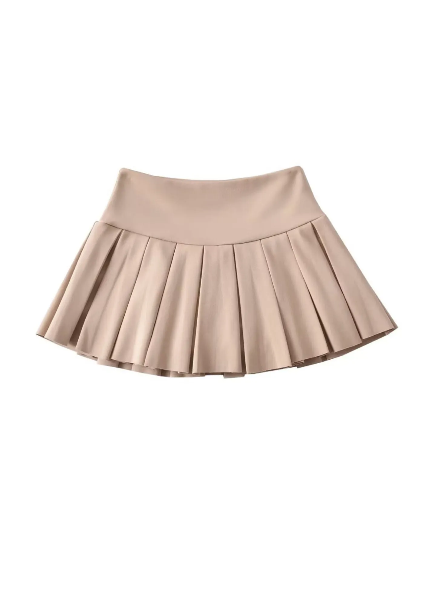 Lily Pleated Elastic Mini Skirt