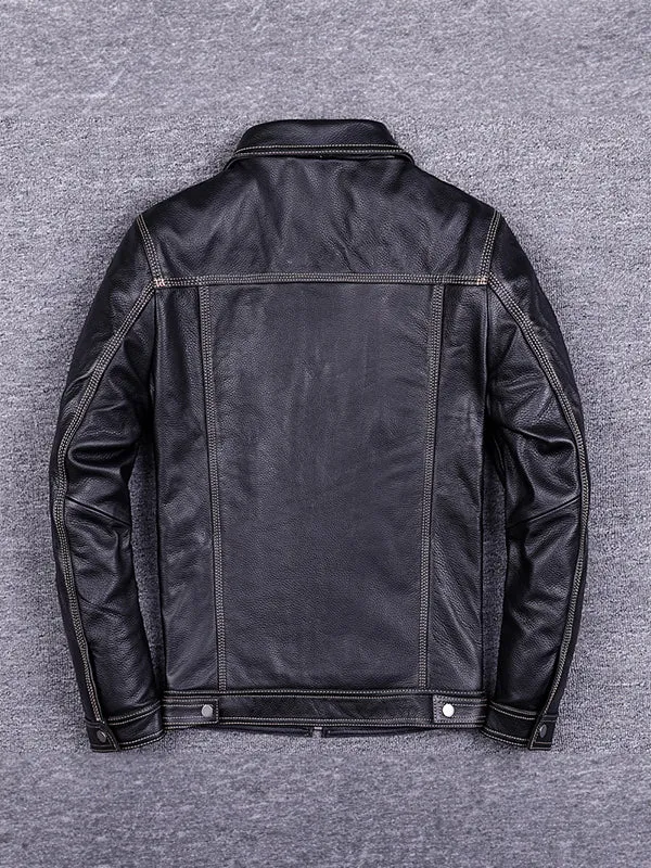 Men's Cowhide Motorcycle Jacket