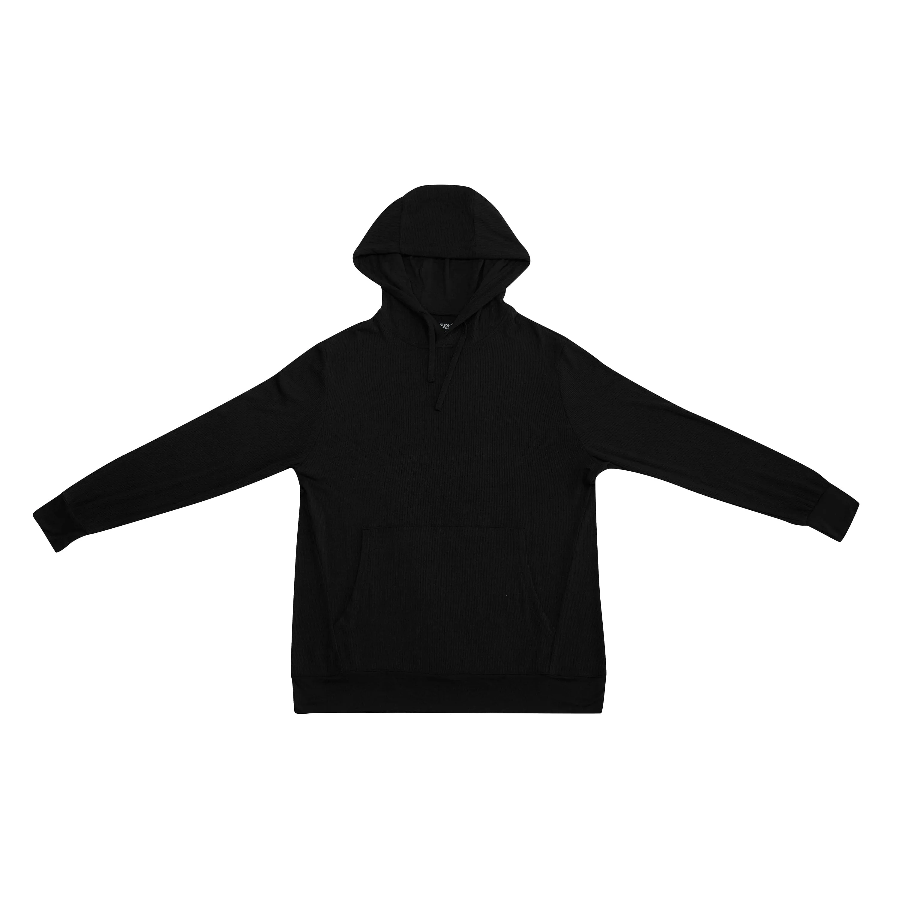 Men's Ribbed Hoodie in Midnight