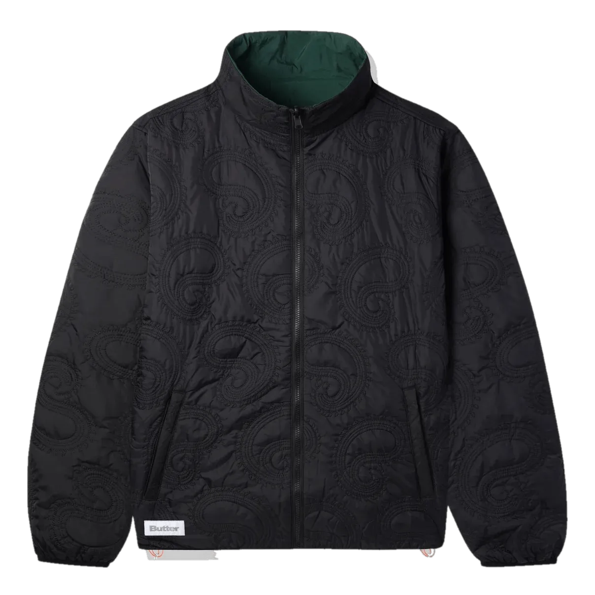 Paisley Reversible Puffer Jack Black