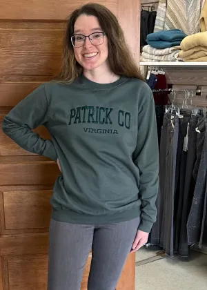 Patrick County Sweatshirt Garment Dyed Willow