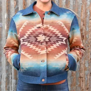 Pendleton Canyon Wool Jacket in Turquoise Pagosa Springs