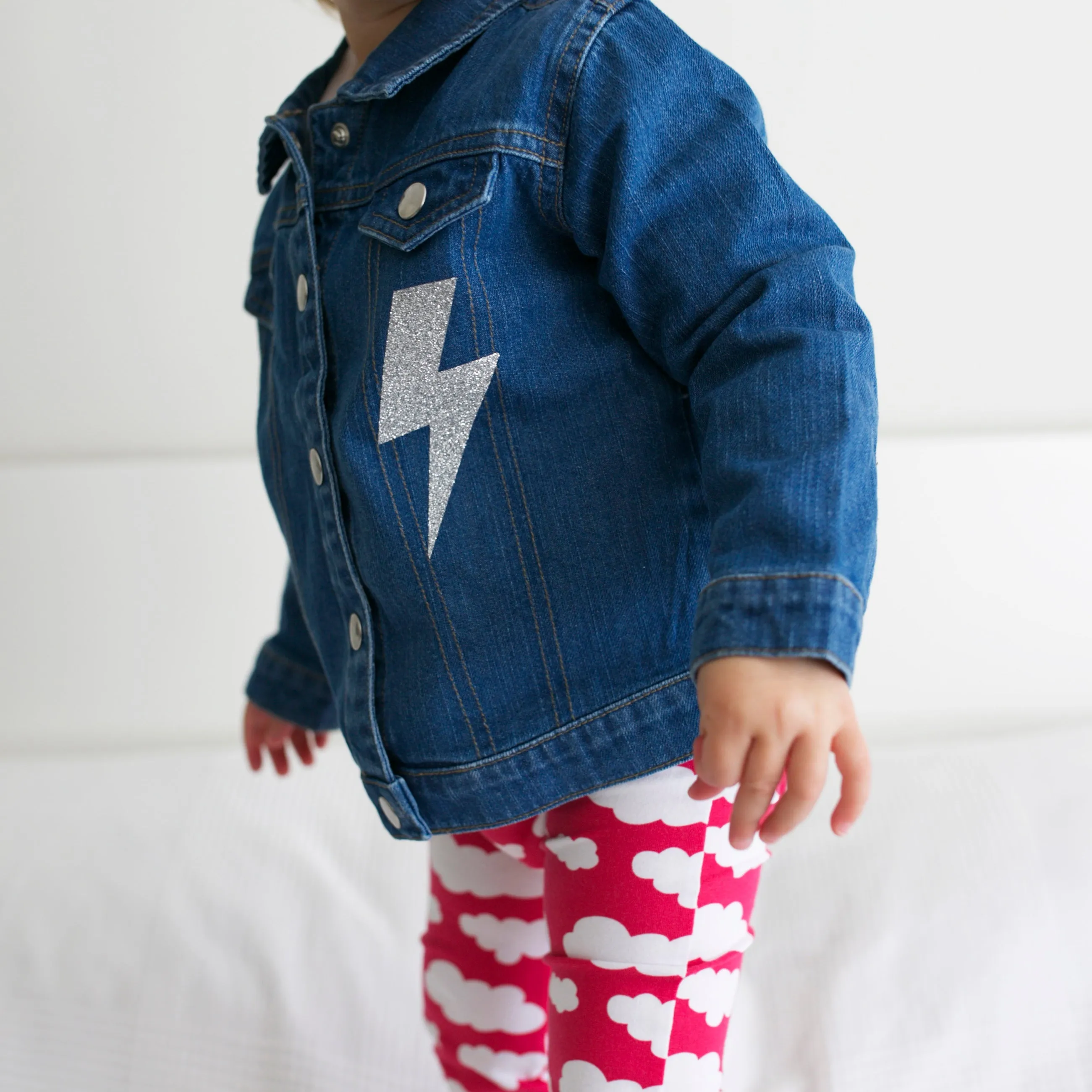 Pink Cloud Print Leggings