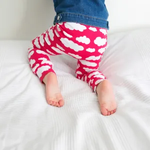 Pink Cloud Print Leggings