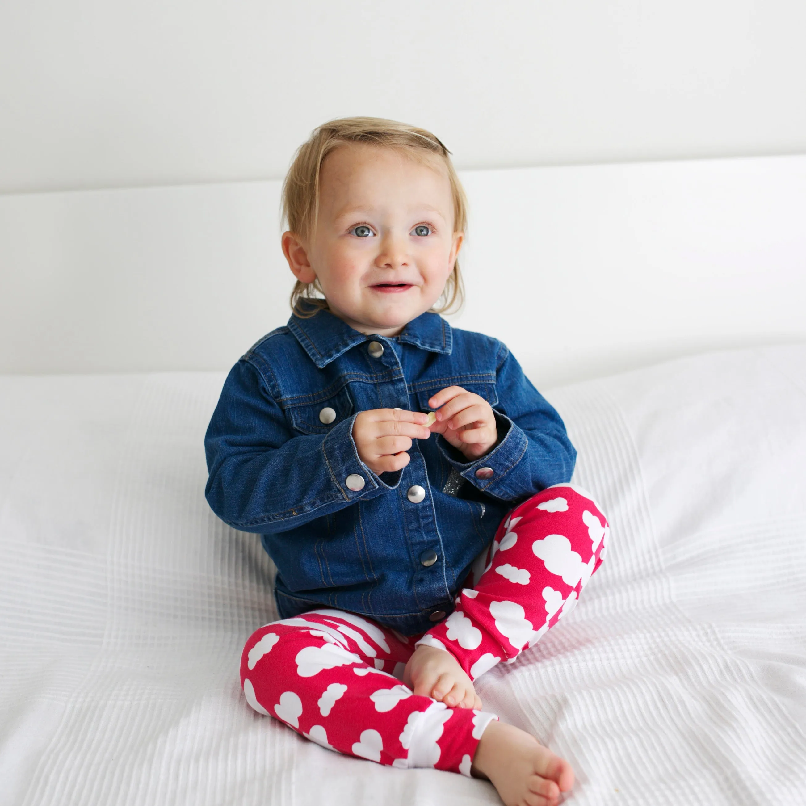 Pink Cloud Print Leggings