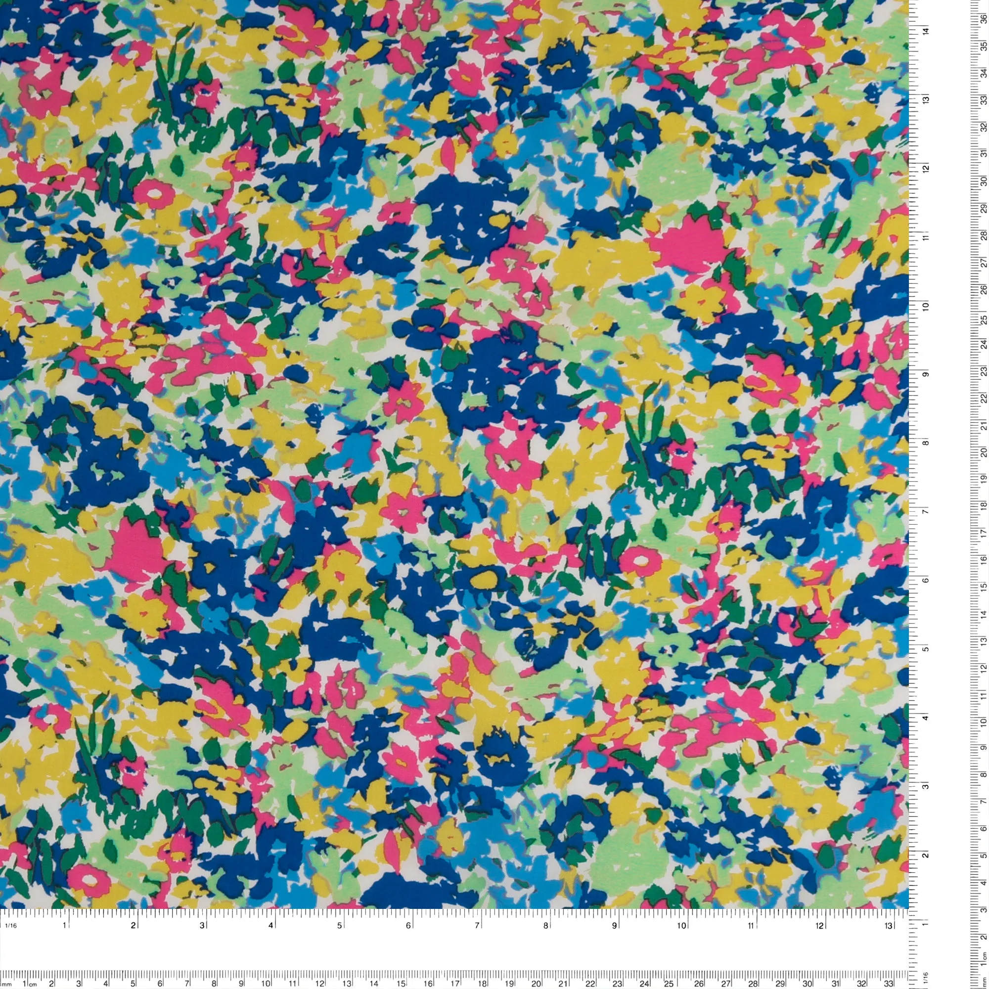 Printed rayon - AMANDA - 022 - Blue