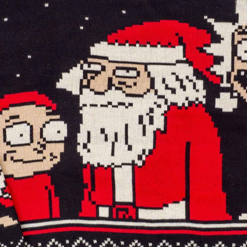 Rick and Morty Happy Human Holiday Ugly Christmas Sweater