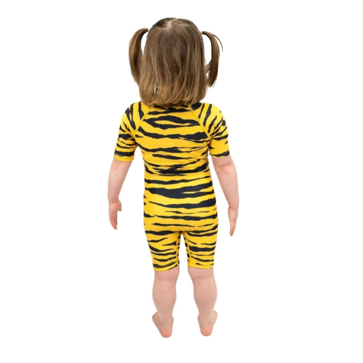 Saltskin Youth Kids UV Shorty Sun Suit - Tiger