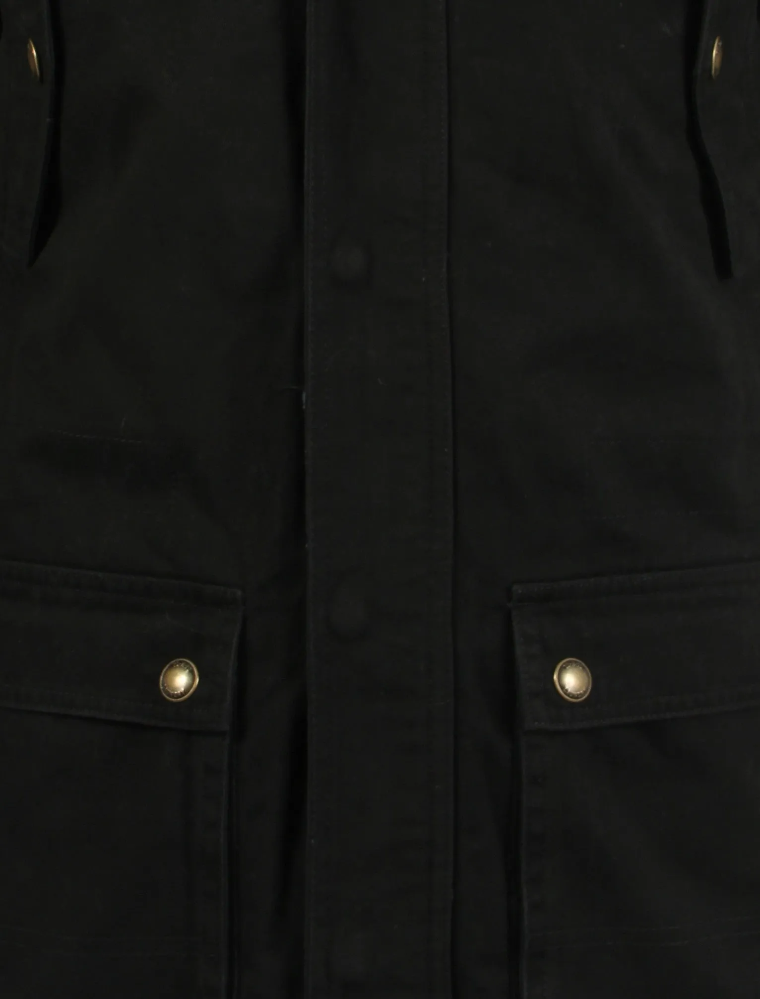 Tokyo Laundry  black parka jacket with detachable fur trim