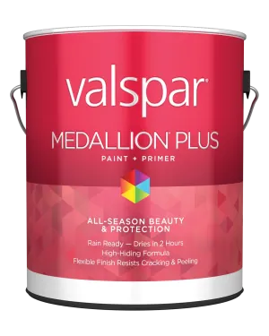 Valspar® Medallion® Plus Exterior Paint   Primer Flat 1 Gallon Clear Base (1 Gallon, Clear Base)