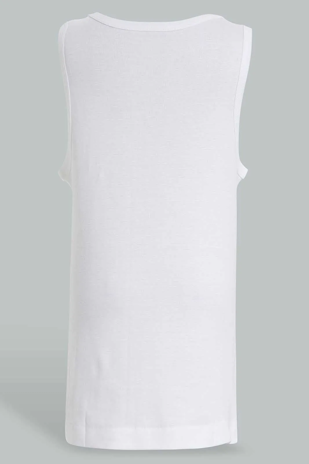 White Sleeveless Vests (2-Pack)